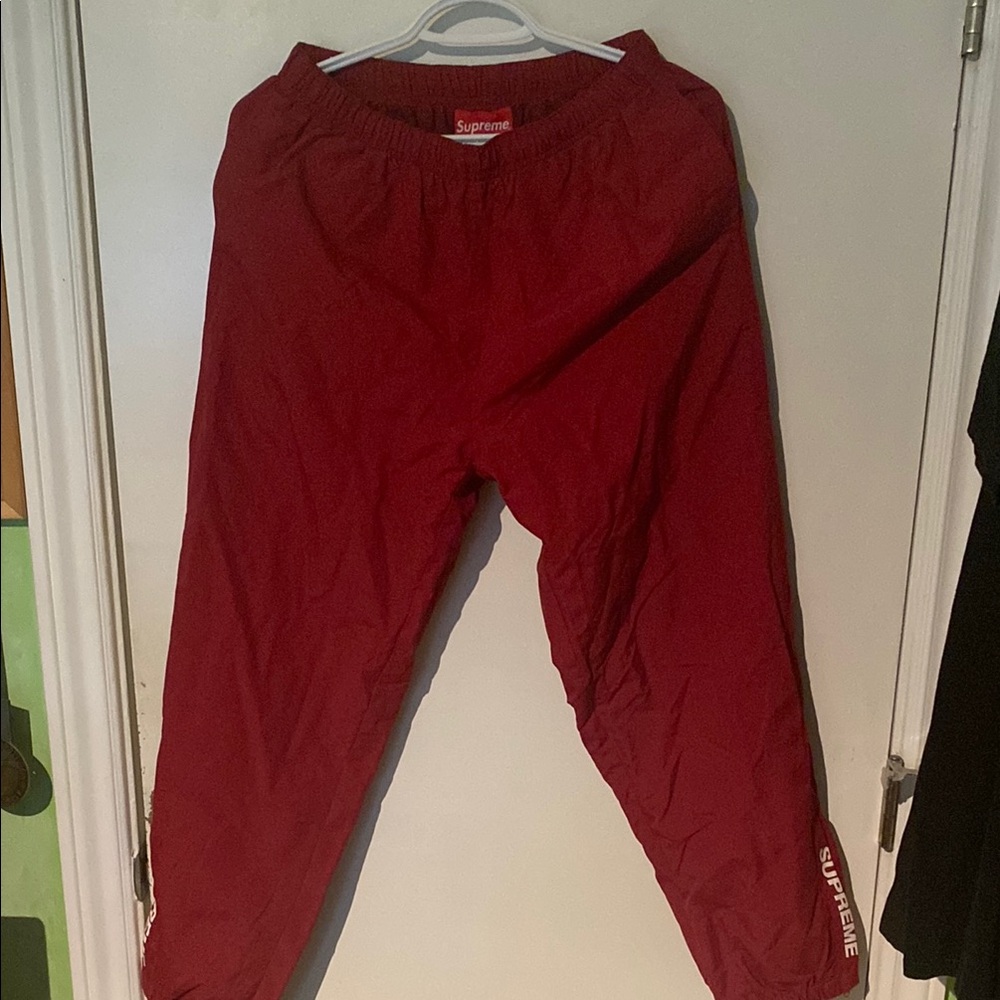Supreme Red Jogger Pants